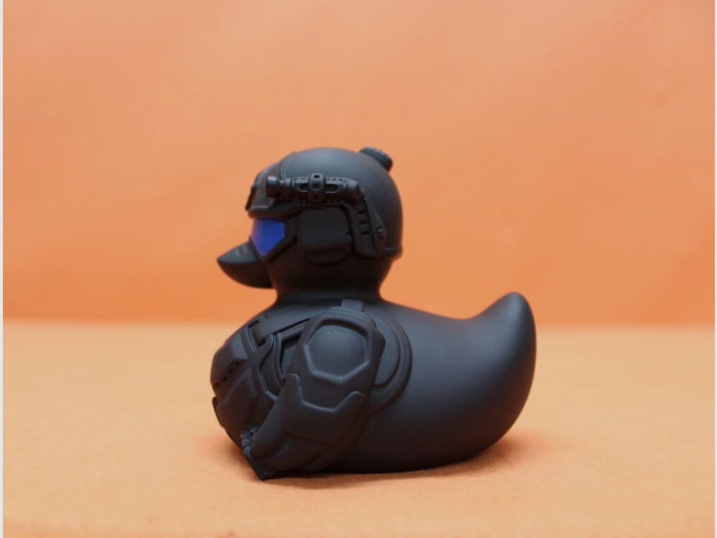 VDB.	 Badeente VDB "Tom Tactical" schwarz - Rüsten Sie im Badezimmer auf! (SEK/ SPECOPS/ Navy SEAL Ente)