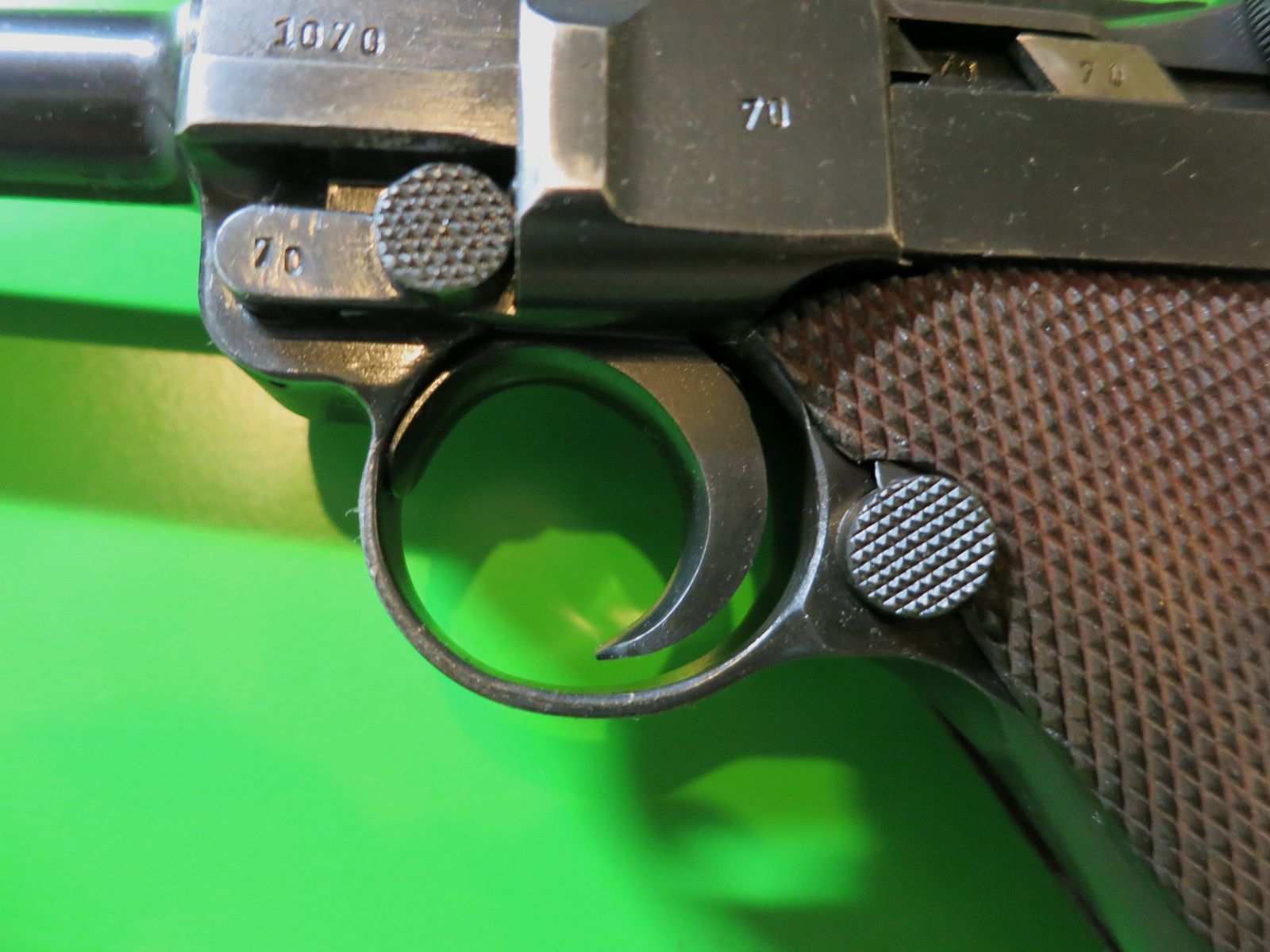 Mauser, Pistole 08, P08, 9 mm Luger, nummerngleich, WaA Wehrmacht     #74-
