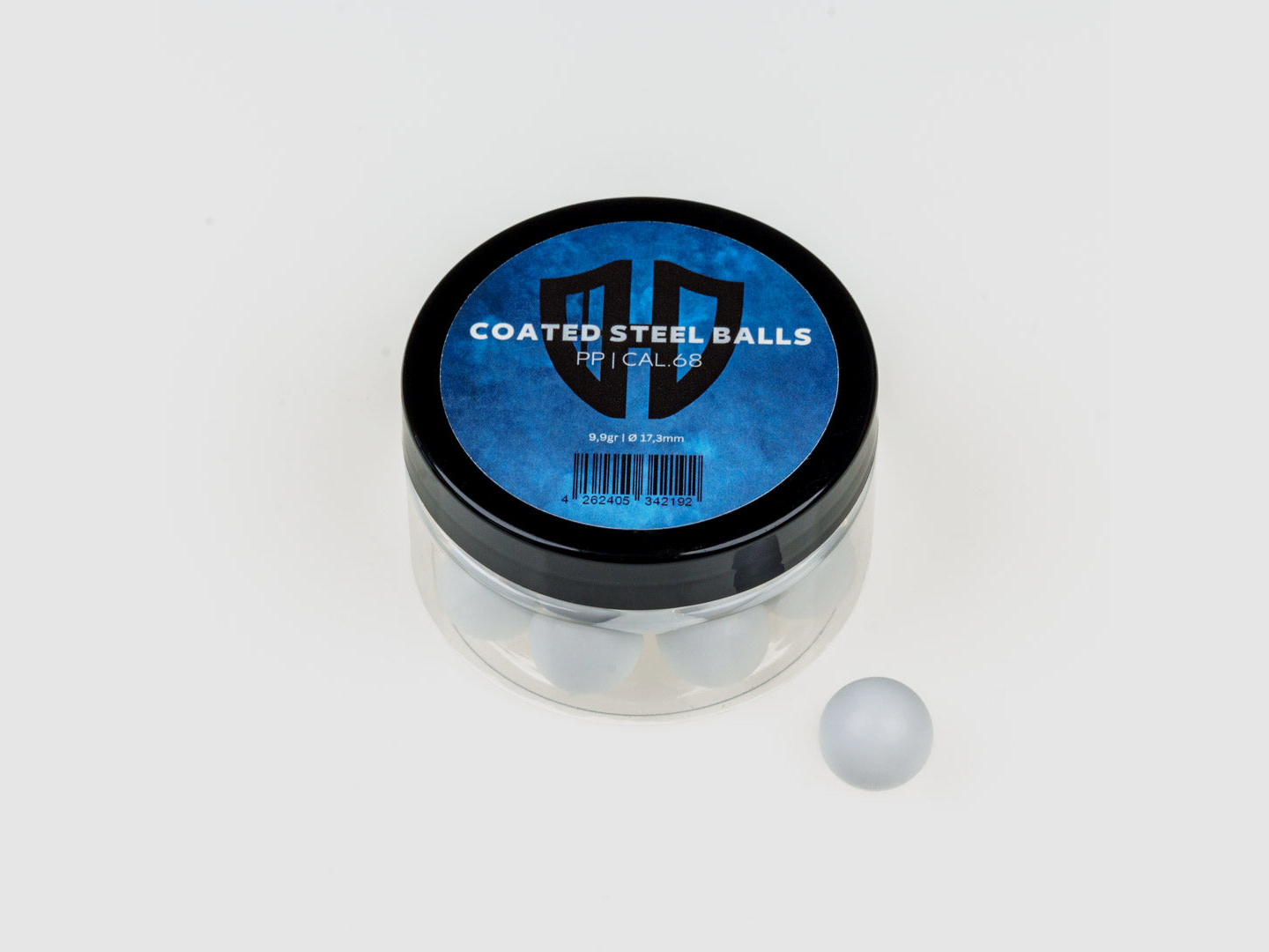20 x COATED STEEL BALLs | 9,9g | Stahlkern mit Kunststoffmantel | 17,3mm | HDR68 | HDS68 | HDX68 | HDB68 | AEA Zeus Cal.68 | Cal.68