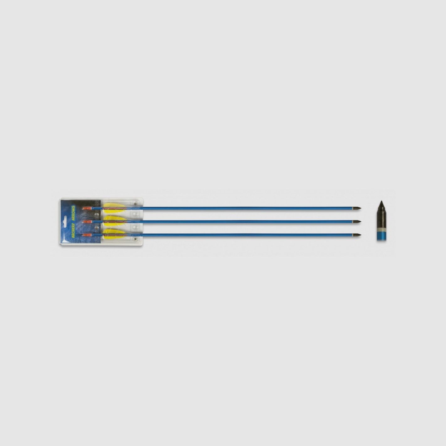 SET 3 Aluminium-Pfeile 30" blau ALBAINOX.