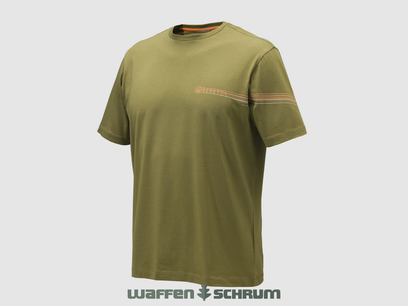 Beretta T-Shirt Man Beretta Lines Donker Aarde
