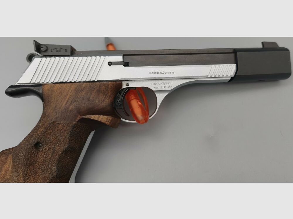 Erma ESP 85A Pistola Deportiva KK Bicolor con Empuñadura Nill Form .22lr