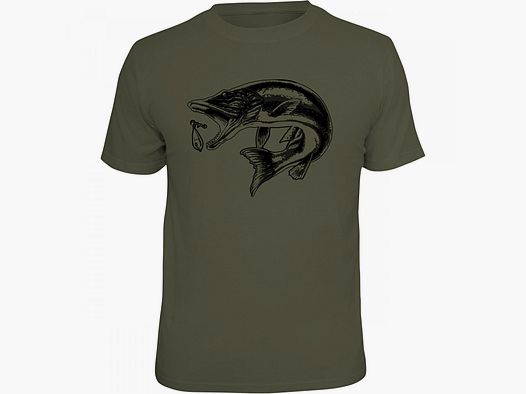 T-shirt "Hecht" Męski (Oliwkowy)