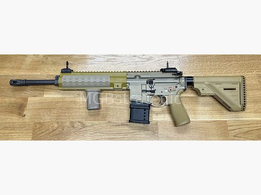 sportlich zugelassen! H&K MR223 A3 14,5" Lauf - SPORT - sandfarben halbautom. Büchse .223Rem - Heckler & Koch - viel Zubehör in BKA Beurteilung zugelassen! zivile Version H&K 416 G95