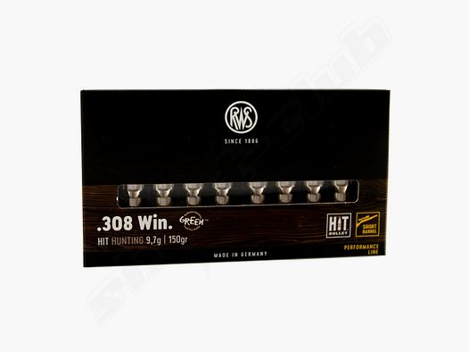 RWS HIT Short Rifle 150grs 20St .308Win