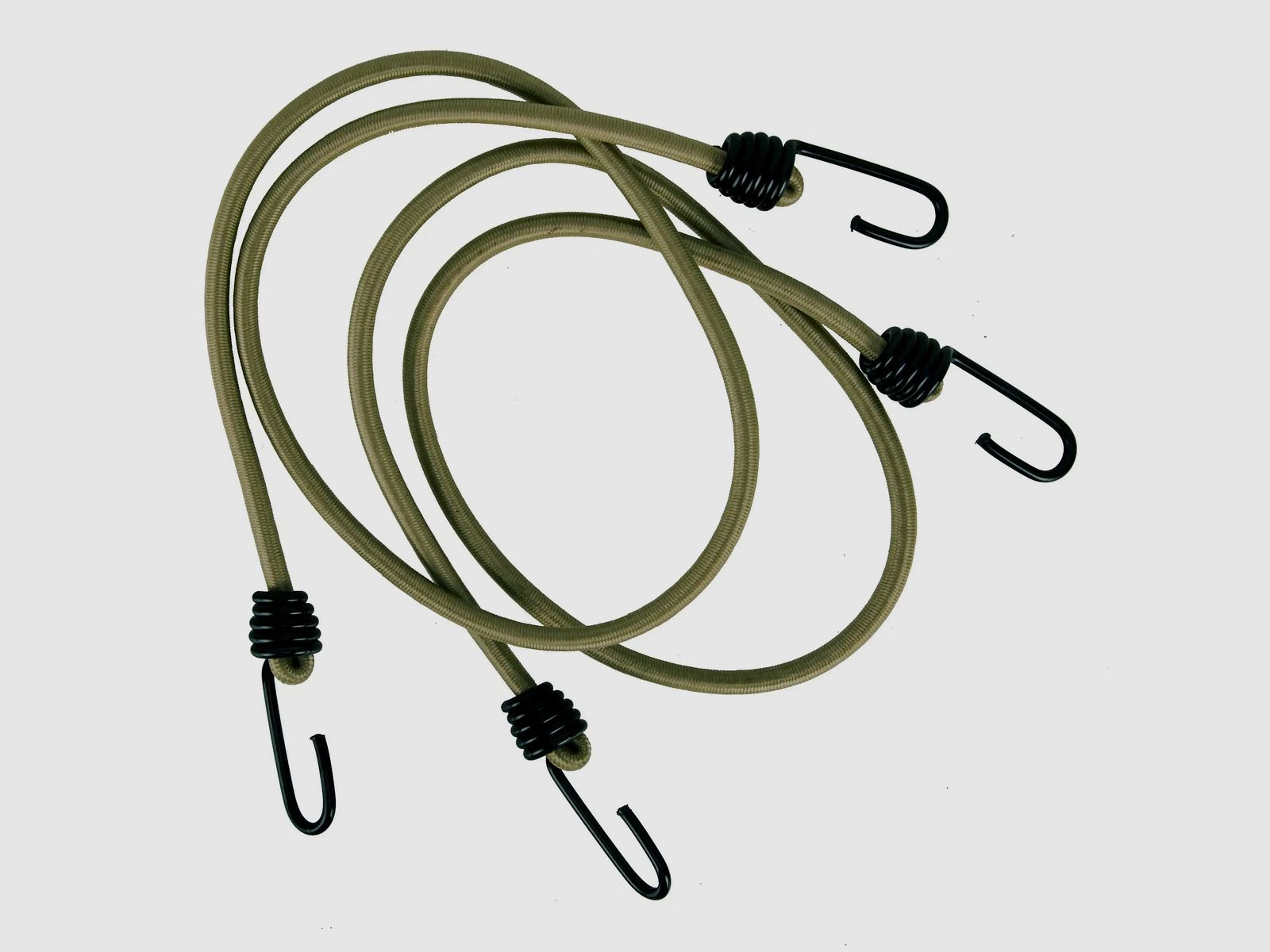 Mil-Tec Mil-Tec Expanderschnur mit Haken 2er Set - Coyote