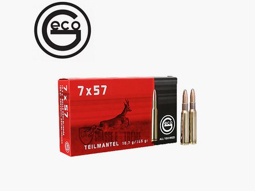 20 GECO Semi-Armor-Piercing cartridges cal 7x57 165gr TM