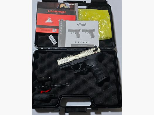 Walther P22 Q Nickel 9mm PAK Schreckschuss