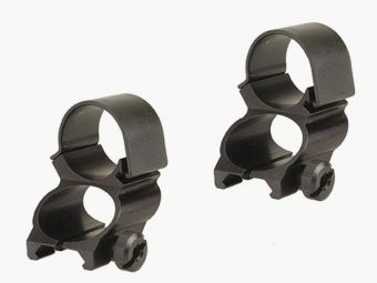 Weaver See-Thru Weaver-Style Anelli (1 esteso) nero opaco 25,4mm, BH 19,05mm
