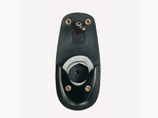 Bolso de mano AKAH de cuero en blanco negro