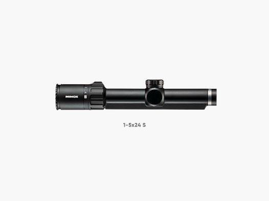 Minox Allrounder 1-5x24 luneta celownicza z rurą środkową: z szyną