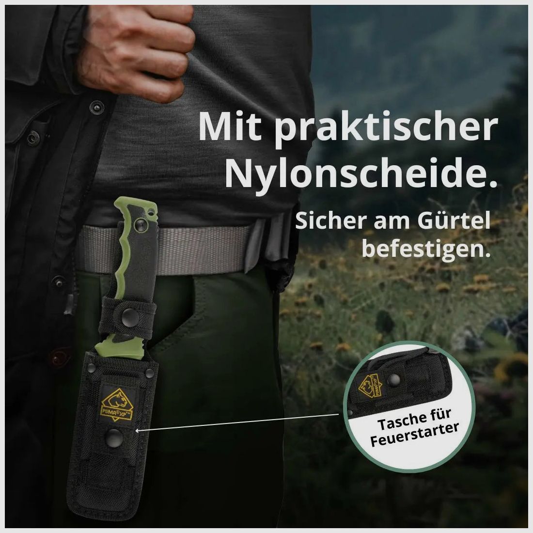 Couteau de survie PUMA XP forever avec allume-feu