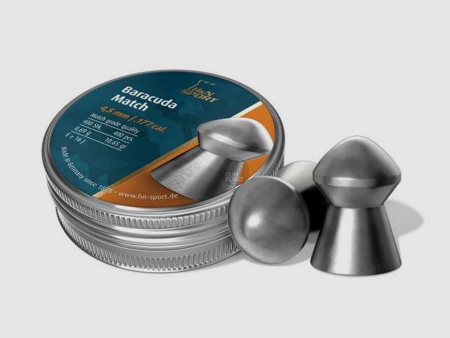 H&N 48577450 Baracuda Match Diabolos 4.5mm .177cal 400pcs.
