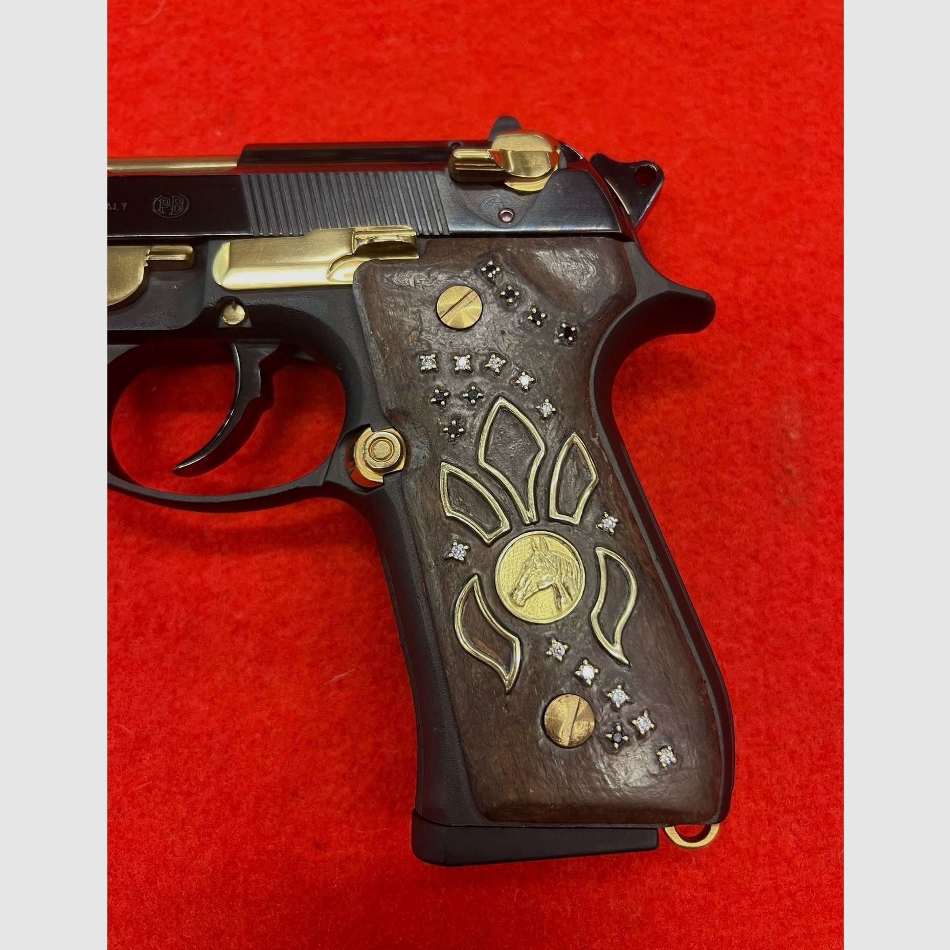 Beretta Pistole 98FS Deluxe Gold Diamond Kal.9X21, Bild 3 von 8