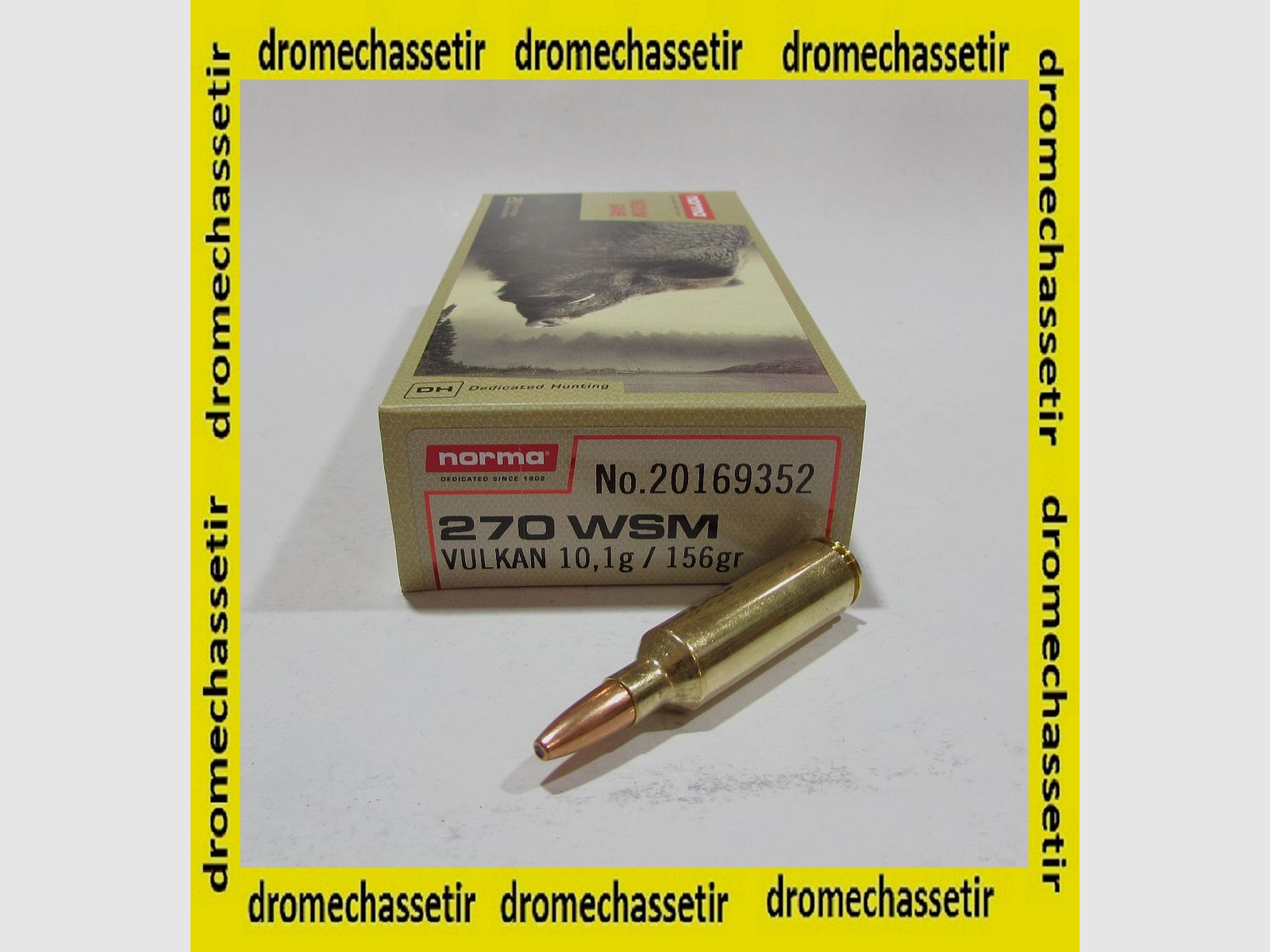 Box mit 20 Patronen Norma 270 WSM Vulkan 156 grains
