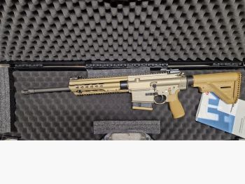 Heckler & Koch SLB MR308, A3 version, Slim-Line HKey, 16.5" sand