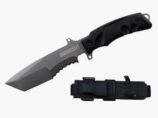 Couteau de survie de chasse avec aiguiseur et étui