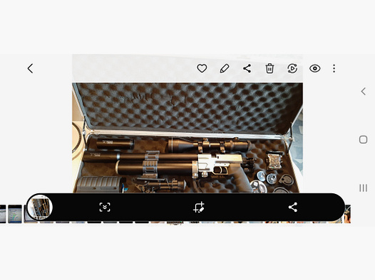 AEA HP MAX1  9mm air rifle F version including silencer compressed air bottle 300 Bar.  TÜV  2030