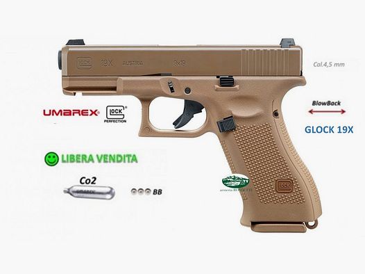 UMAREX GLOCK 19X CO2 cal.4.5 BB BlowBack