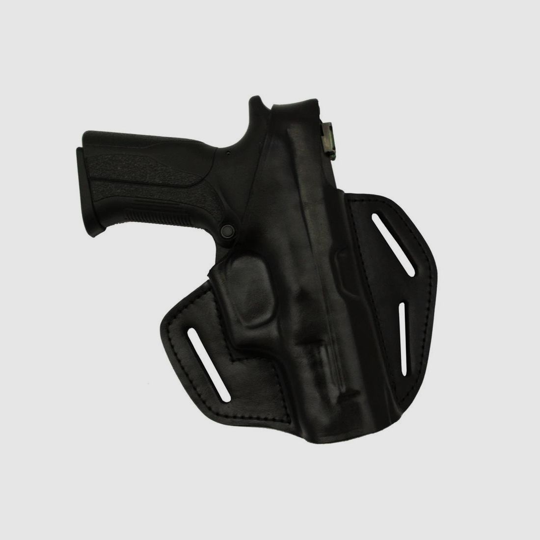 Lederholster mit verschiedener Trageweise