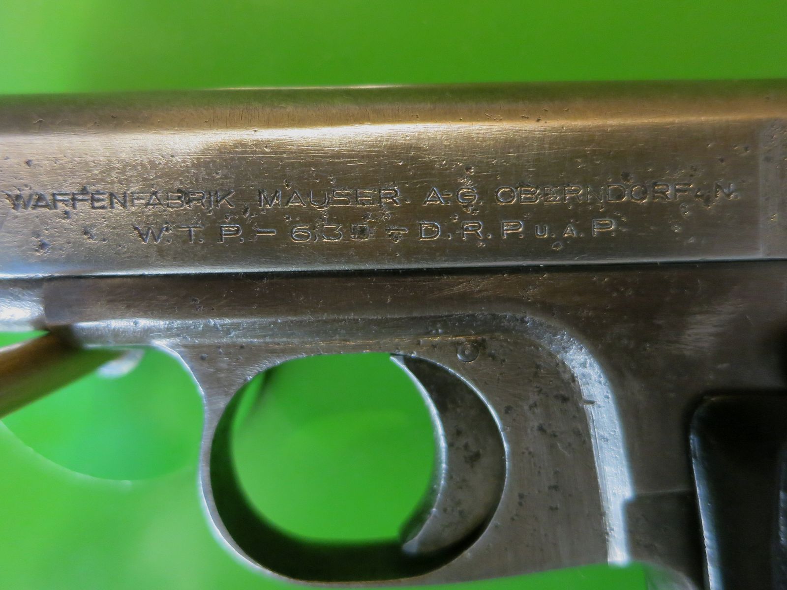 Mauser WTP 1 (Variante 3), Kaliber 6,35 mm, MAUSER-WERKE A.-G. OBERNDORF A .N. WTP – 6,35 – DRPuAP     #79-