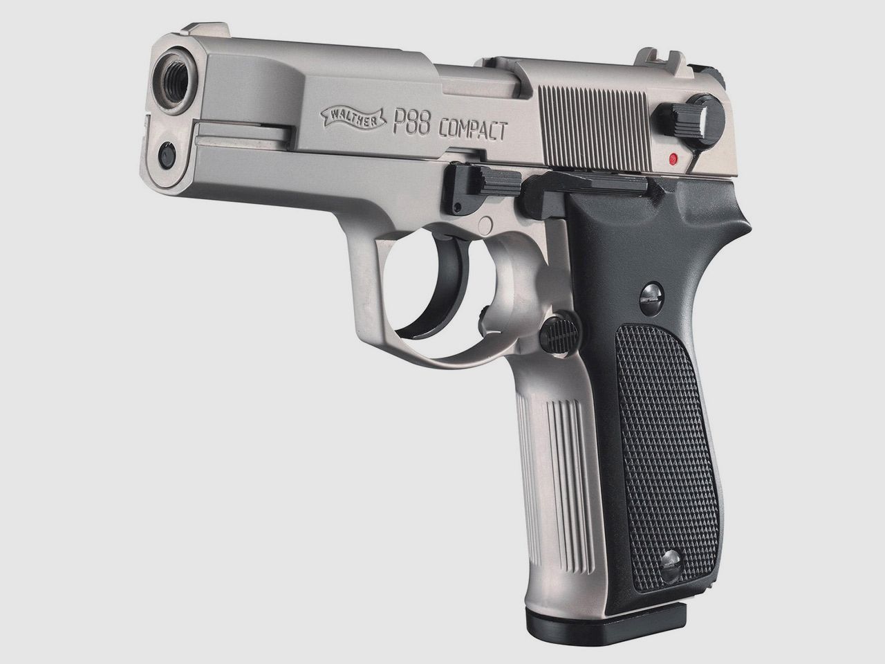 Schreckschuss Pistole Walther P88 Compact nickel KS Kaliber 9 mm P.A.K. (P18)+ 50 Schuss