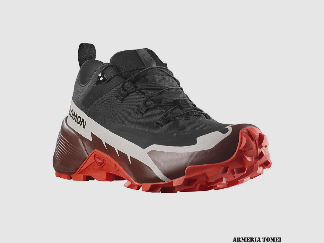 SALOMON – HERREN – CROSS HIKE 2 GTX Schwarz / Bitter Schokolade / Feuriges Rot, Bild 2 von 7