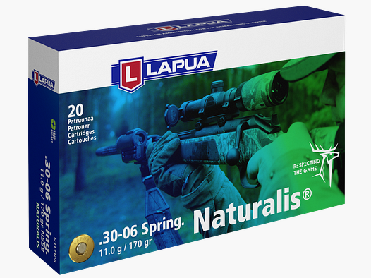 Munitions Lapua Naturalis 11,0 g/170 gr .30-06 Spring