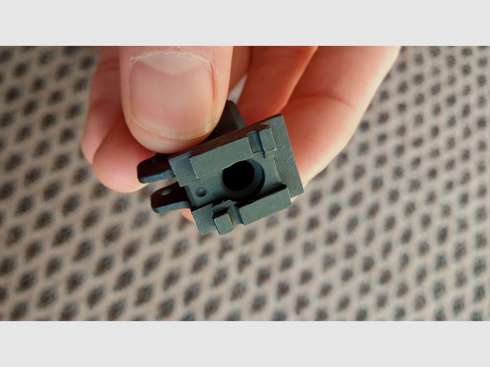 Unassembled AK combo corn holder / gas block -> Perfect for Zastava Iraqi Tabuk build (Galil RK62 Vektor R4 and clones)