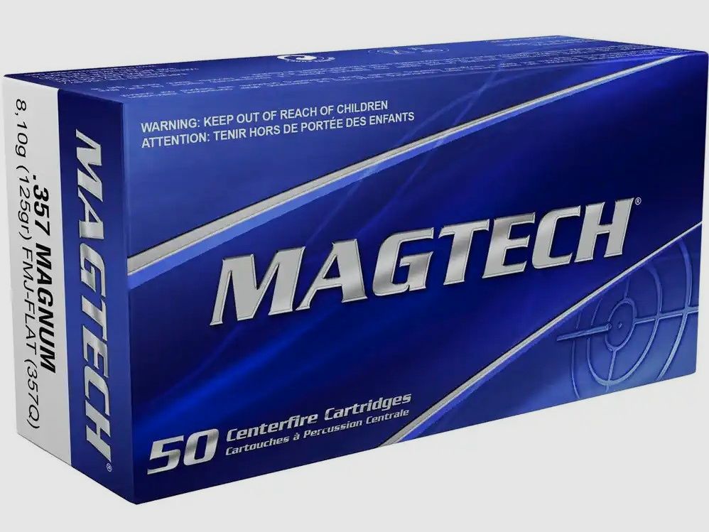 .357 Magnum Vollmantel Flachkopf 8,1g/125grs. Magtech