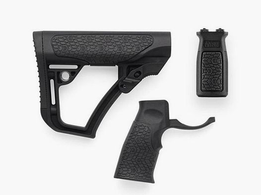 Daniel Defense Schaftkit 3-teilig Schwarz M-Lok - Für AR15