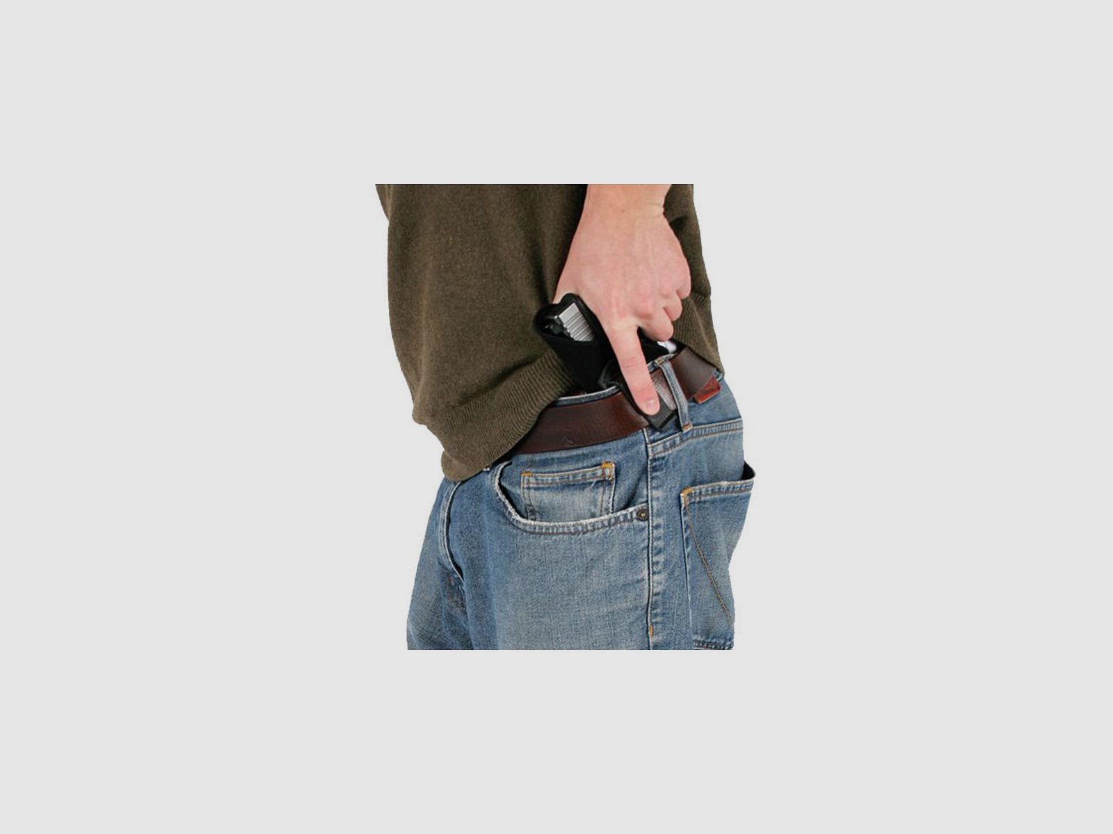 BLACKHAWK! Nylon Holster with Clip (Left-Handed) – 3″-4″, image 3 of 4