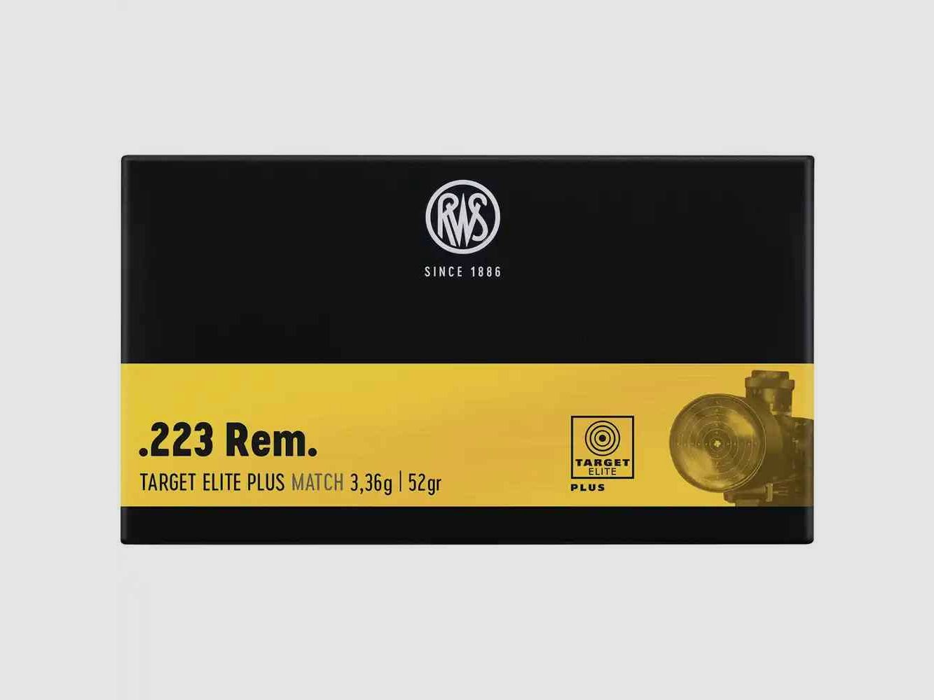 RWS TARGET ELITE PLUS .223Rem  52grs 20Stk