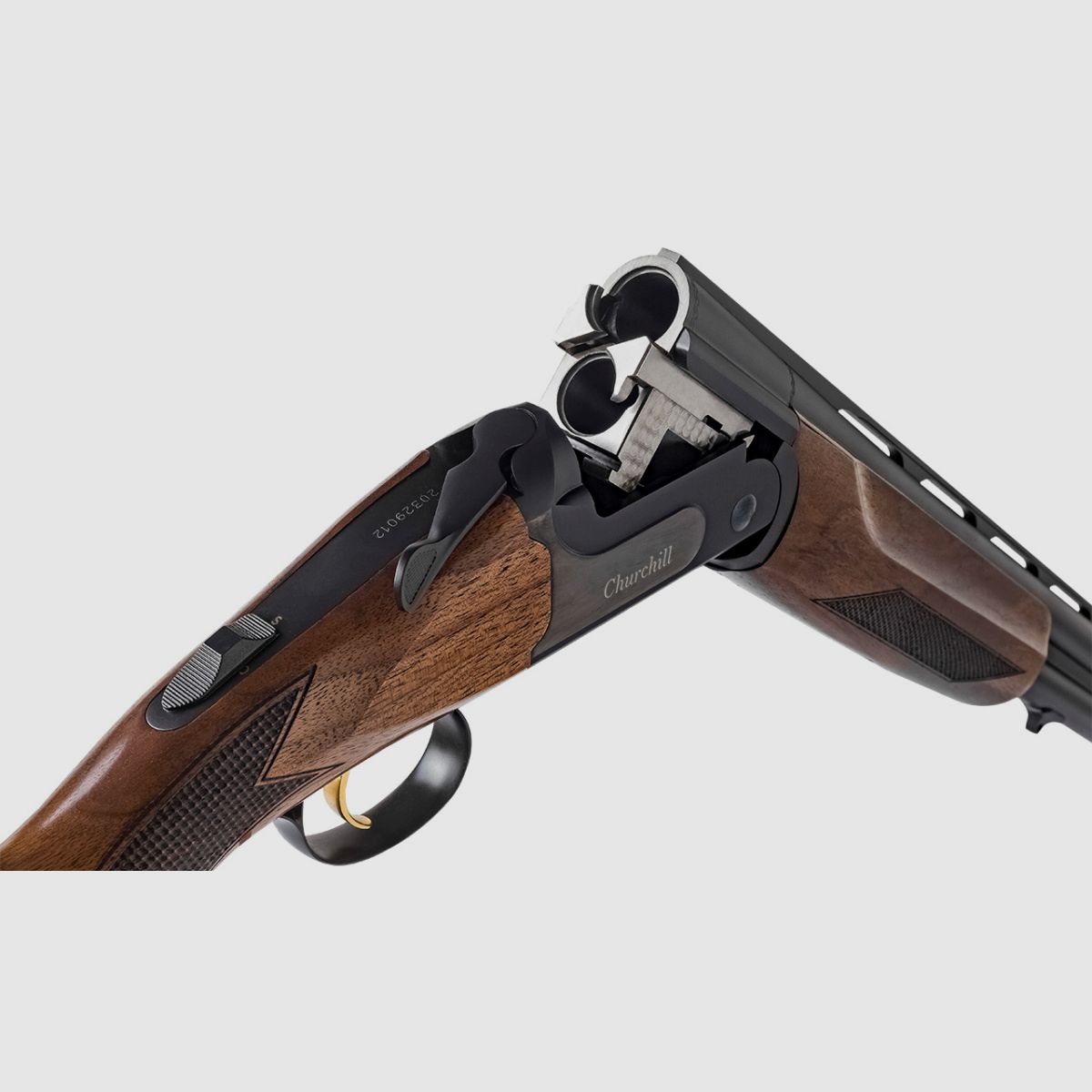 AKKAR Silah BDF Churchill 206E LADY Chasse Noir Éjecteur 12/76 Mag.