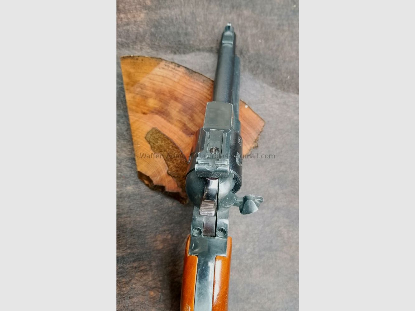 H. Schmidt F in de vijfhoek SAA revolver, H. Schmidt, model 21, 4mmRF lang