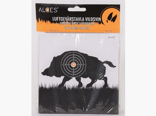 Air rifle boards 14x14 cm wild boar