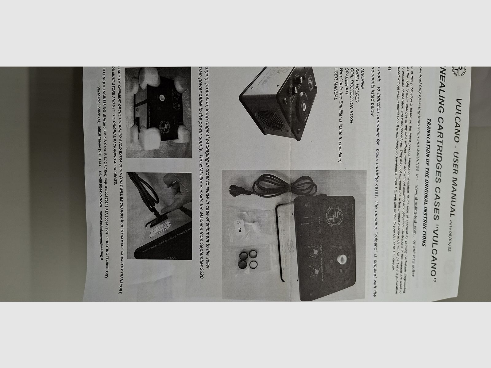 Induction case annealer Vulcano ST Shooting Technology simile AMP Annealer