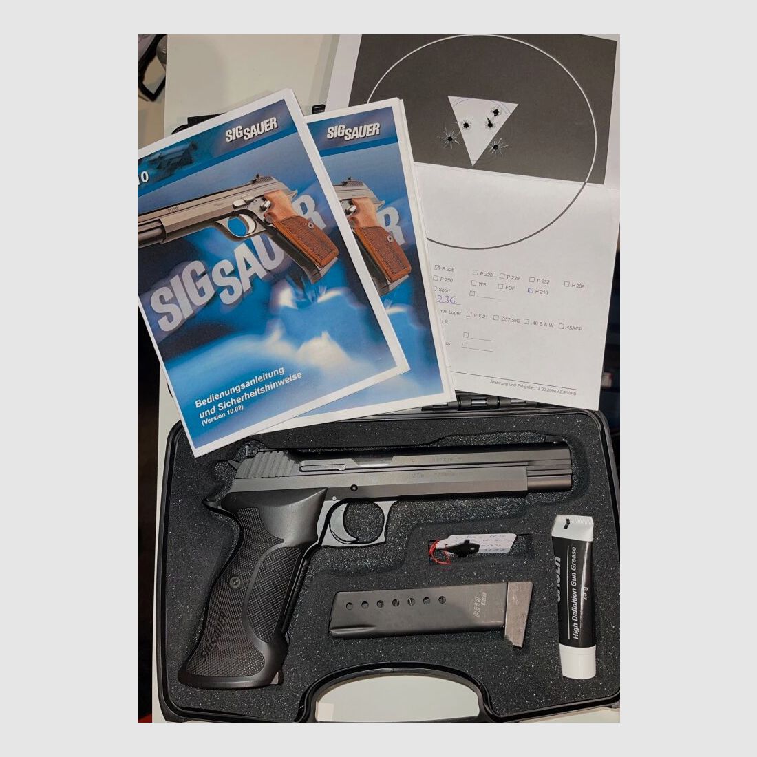 Sig Sauer P210 Supertarget (ALL BLACK - Made in Germany)