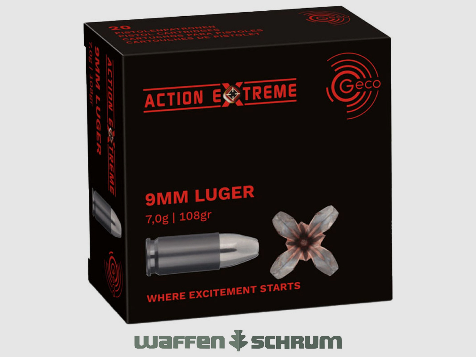 Geco Action EXTREME 7,0g - 108gr. 9mmLuger
