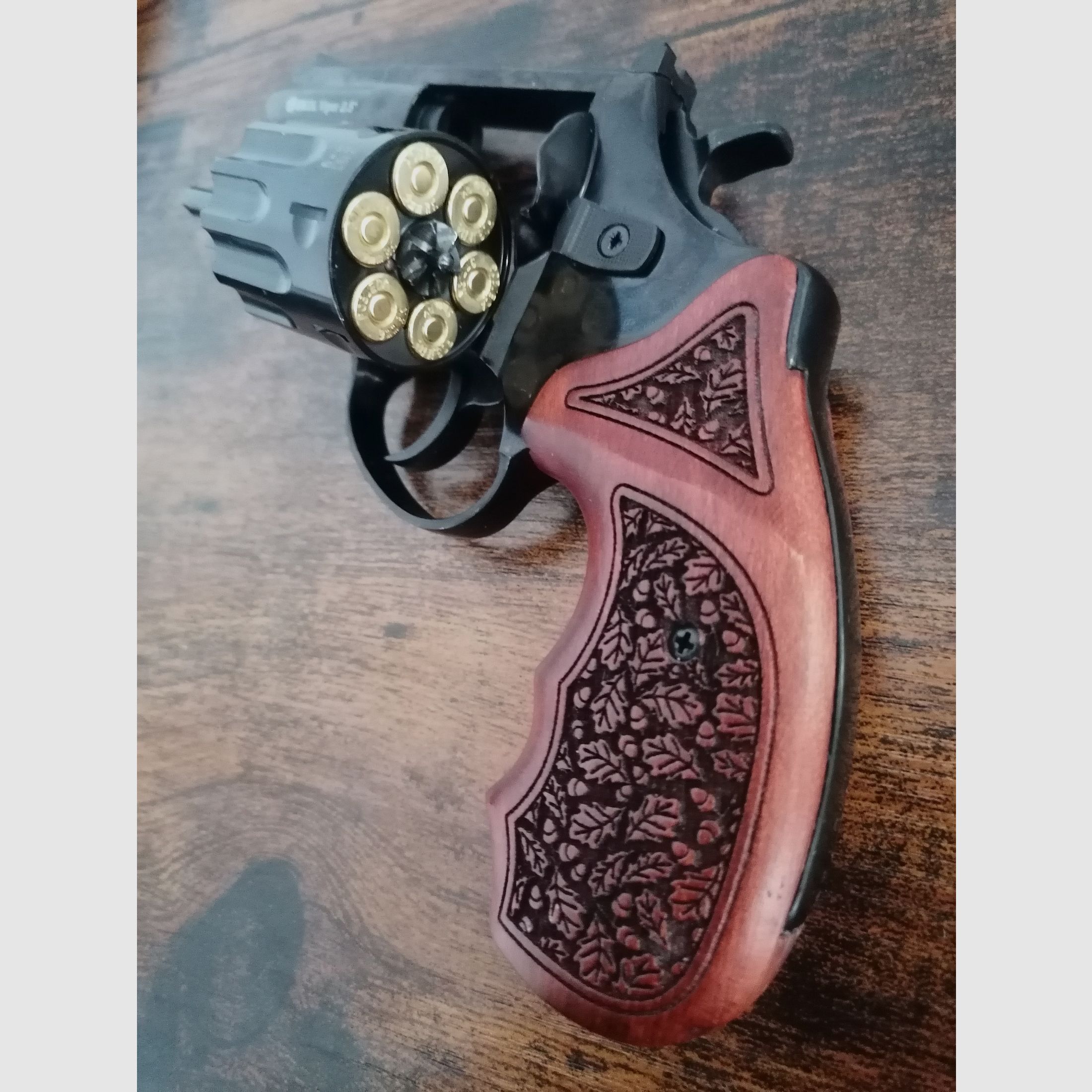 !!NEUWARE!! Ekol Viper 2,5" Gas Revolver 9mm RK Schwarz mit Echtholzgriffschalen und Koffer
