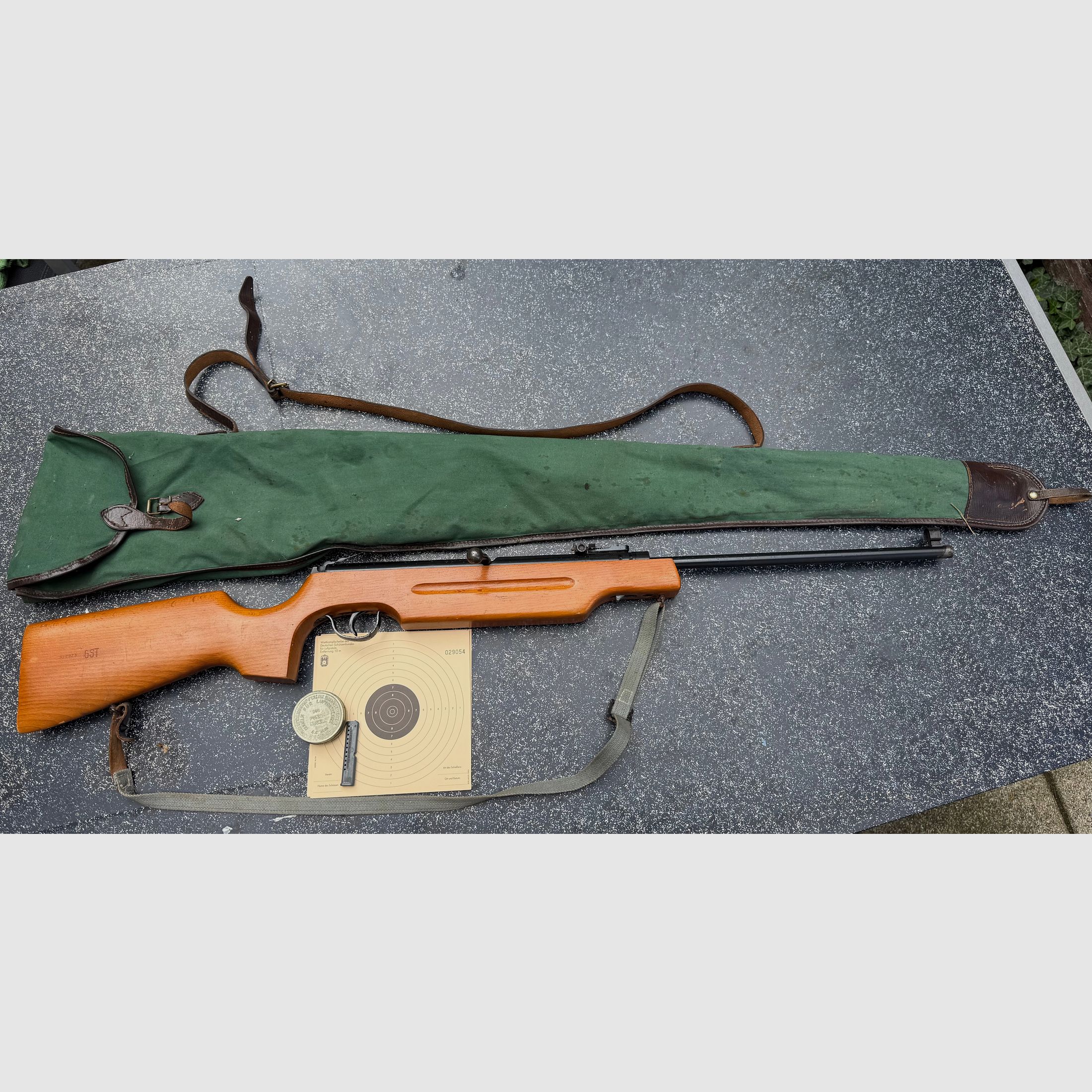 Haenel 310 Sportschaft inkl. Tasche Magazin usw. Luftgewehr DDR
