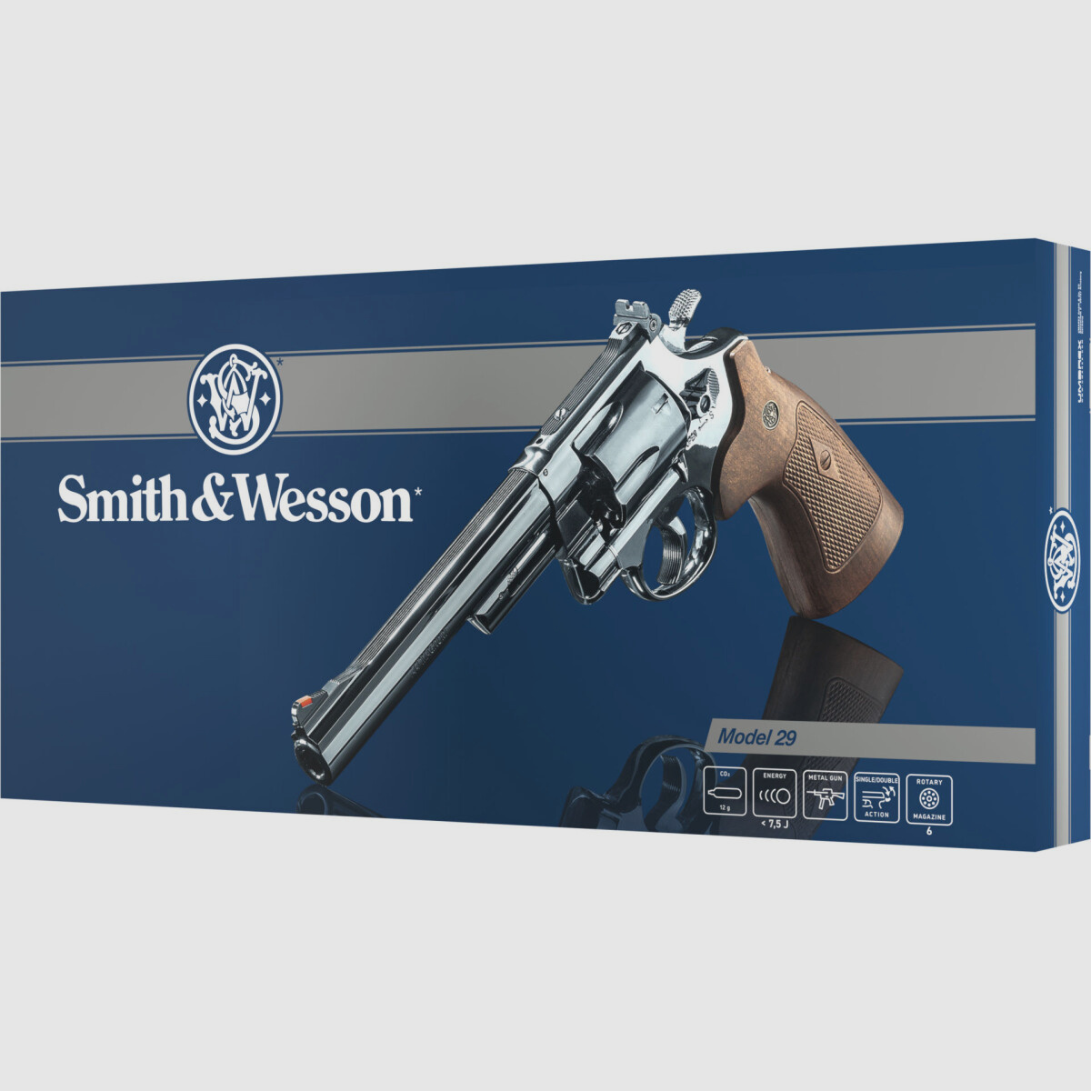 Smith & Wesson M29 6.5 Inch Revolver Full Metal Co2 -F-