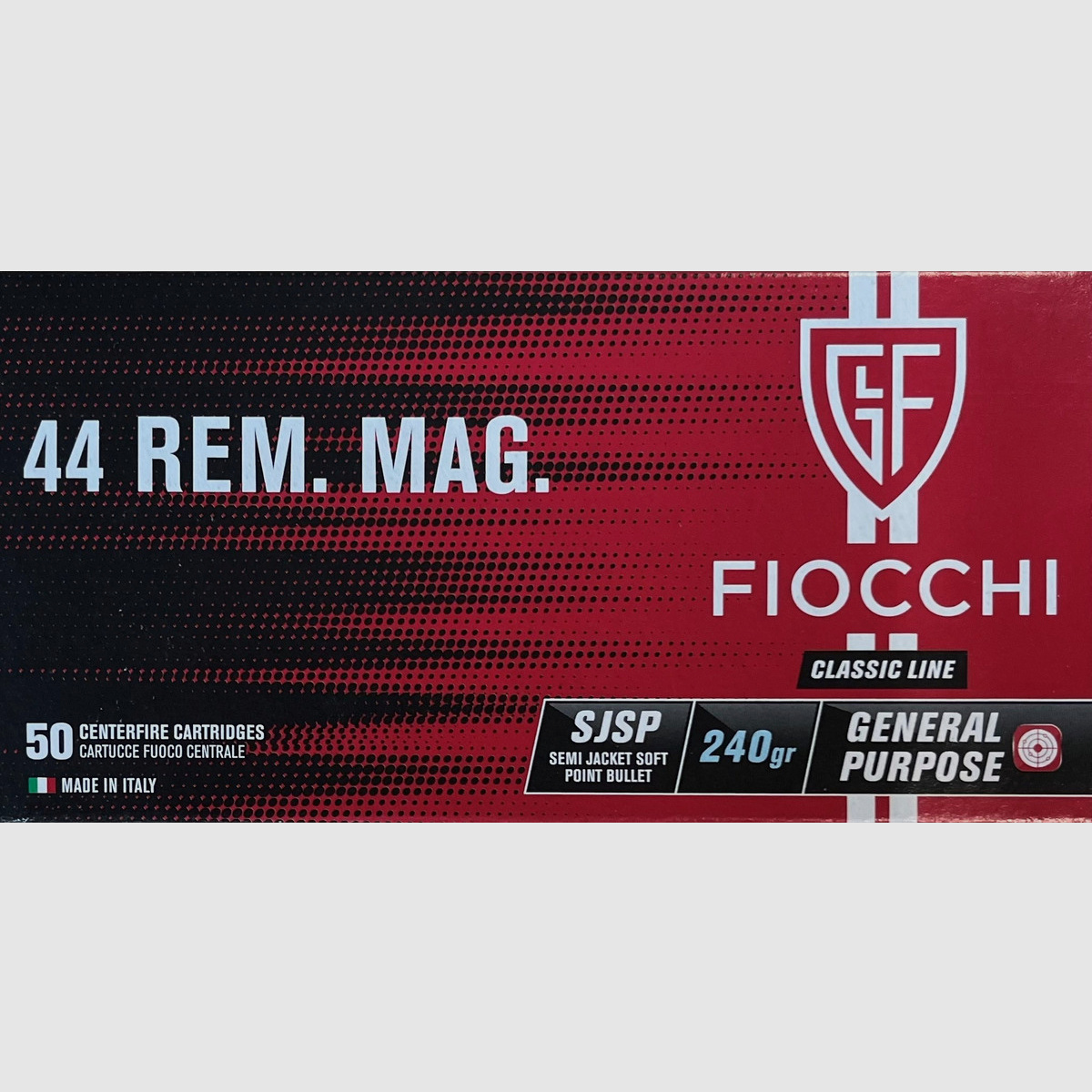 Fiocchi 44 Rem. Mag. SJSP 240grs - 1000 rounds
