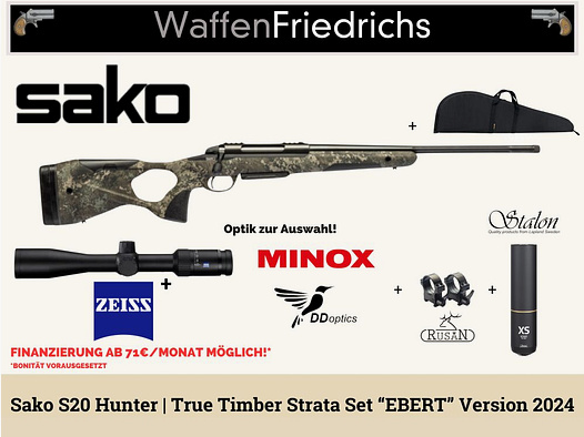SAKO S20 JAGER True Timber Strata | Compleet aanbod "EBERT" 2024 - Wapens Friedrichs