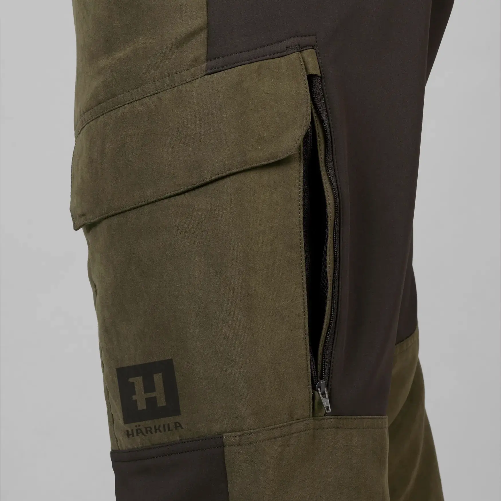 Härkila Scandinavian Hose, willow green/deep brown, Bild 3 von 8