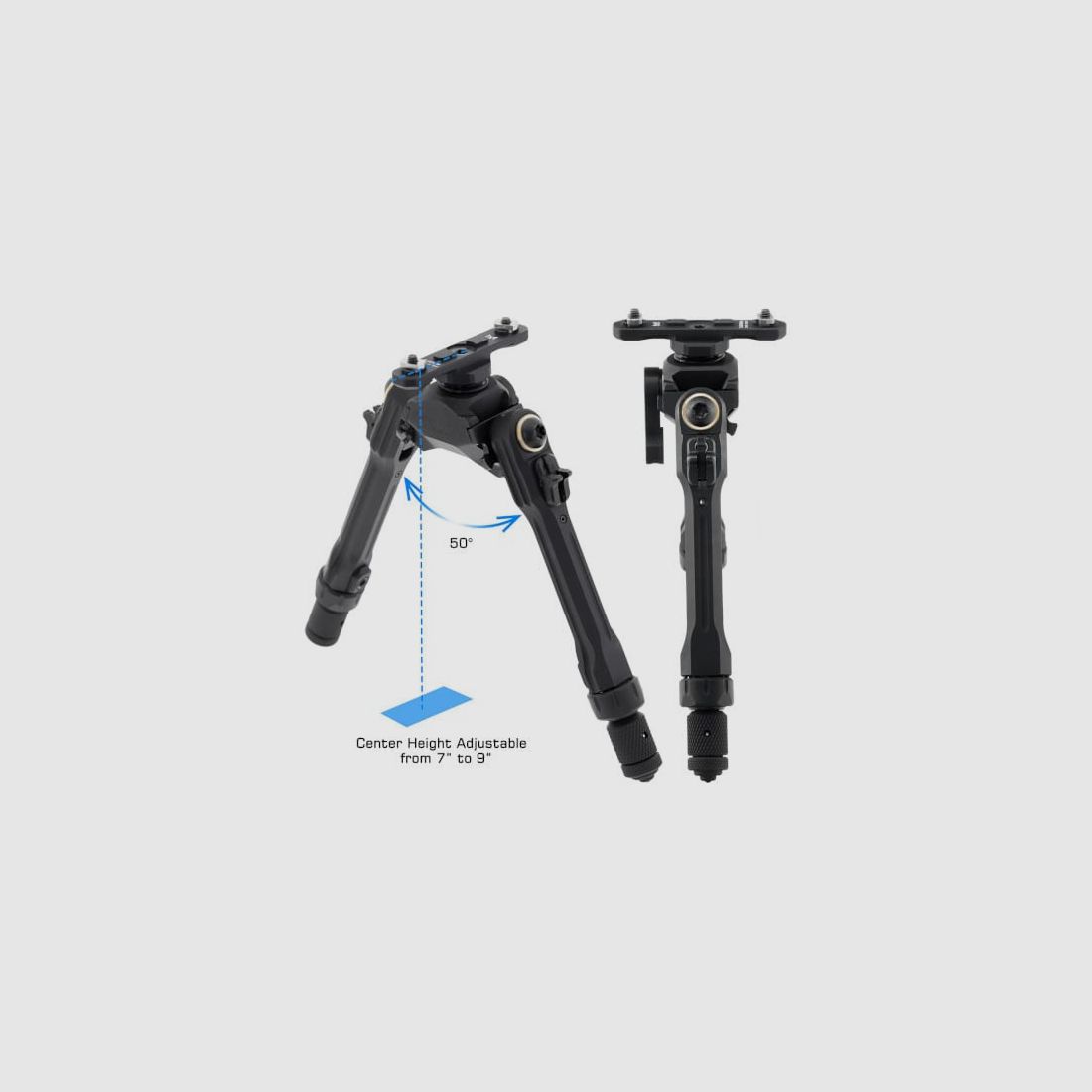 UTG PRO TBNR Zweibein, 7,3″-9,0″ Mittelhöhe, M-LOK, Bild 2 von 5
