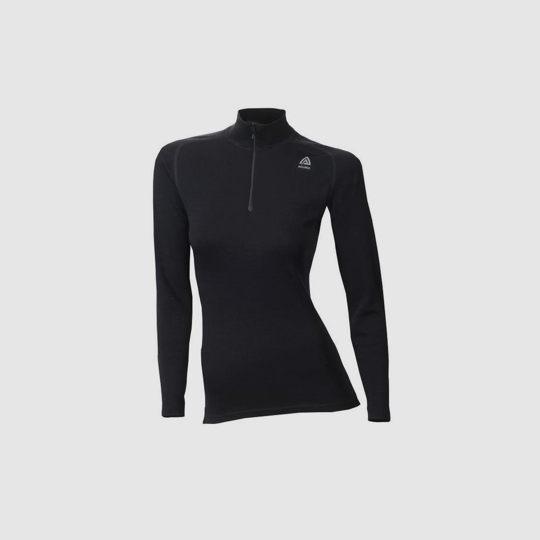 Aclima WarmWool Mock Neck Woman Jet Black, billede 1 af 2