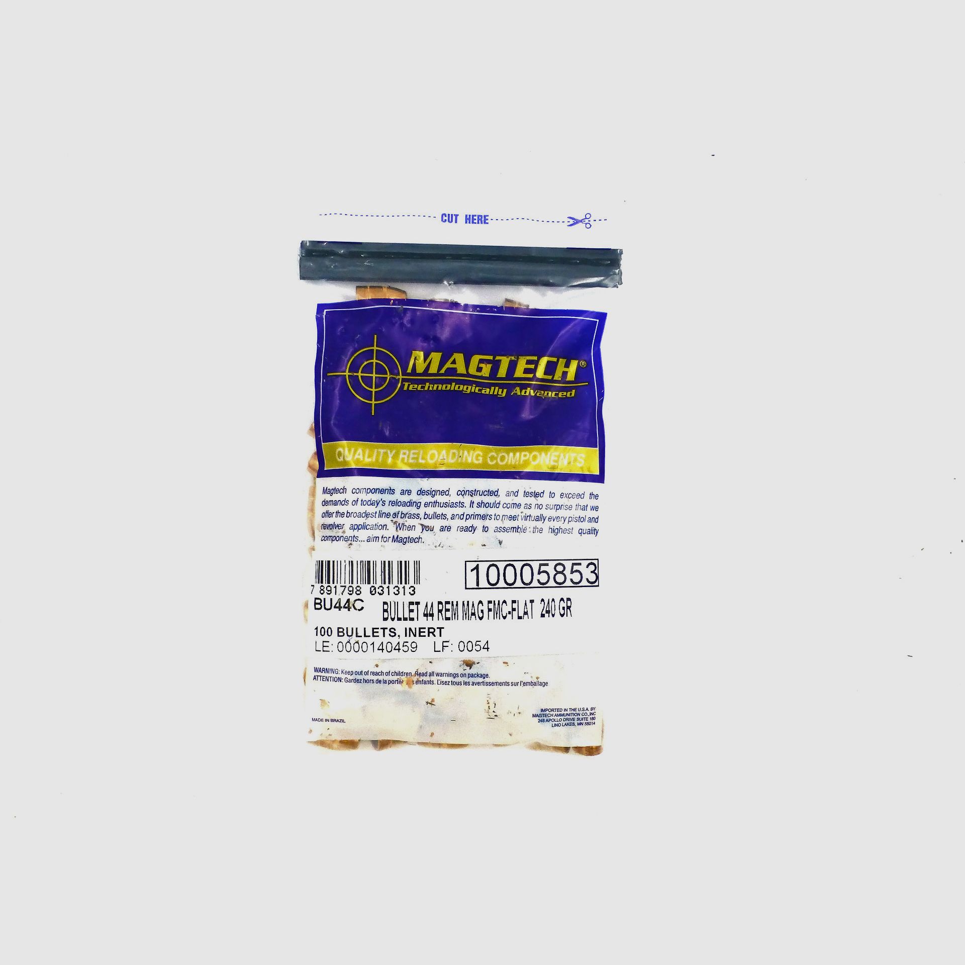MAGTECH 44mag FMJ Geschosse (.429/240gr) ab 27.-/100, Bild 2 von 2