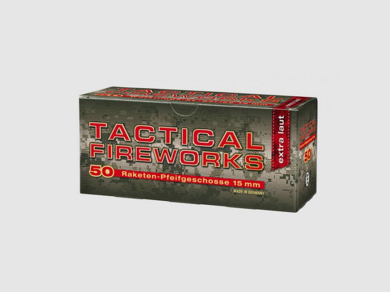 TACTICAL FIREWORKS WHISTLE - EXTRA LAUT - 15MM - 50 SCHUSS