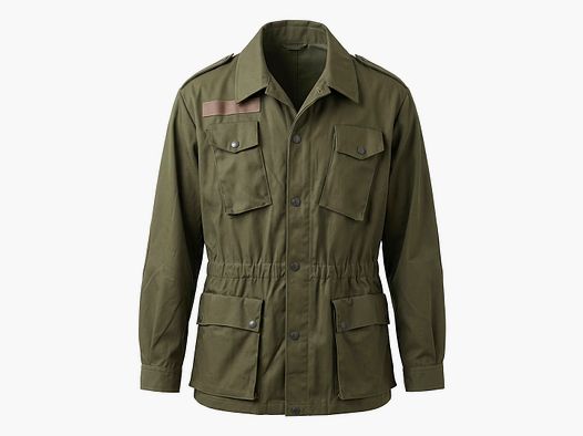 Feldjacke Militär Herren Olivgrün – Heritage Jacke mit Kordelzug